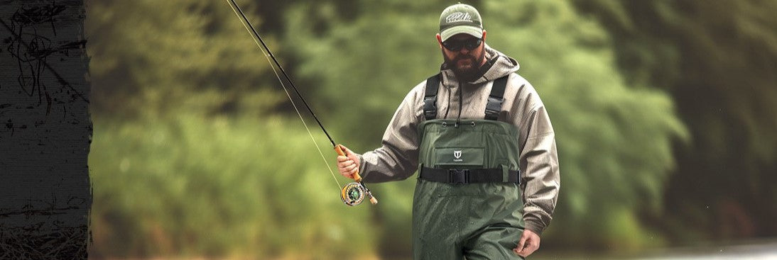 Fly Fishing Waders for Men with Boots Lightweight Waterproof