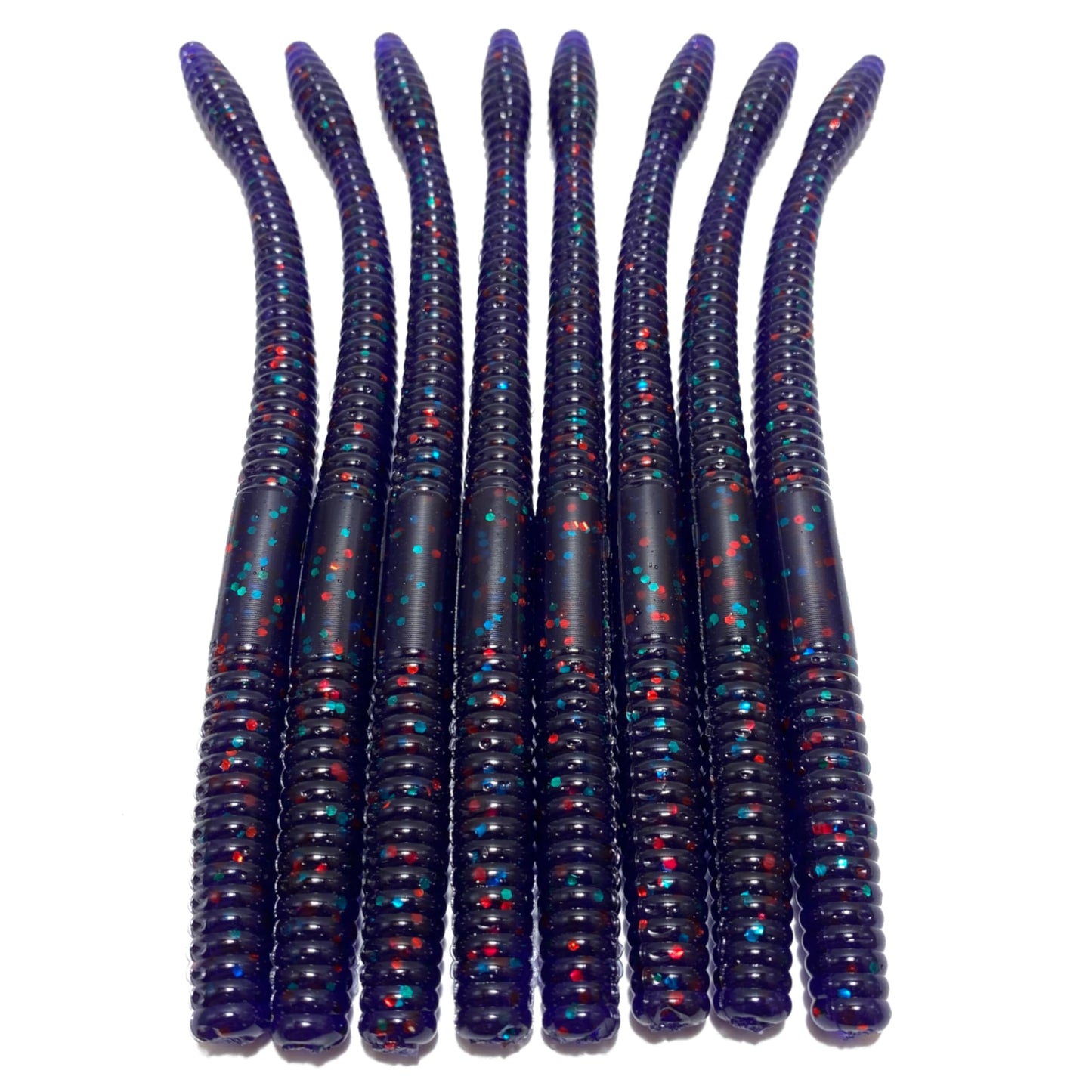 Obee 6 Finesse Worm - Junebug Red - 6 Finesse Worm