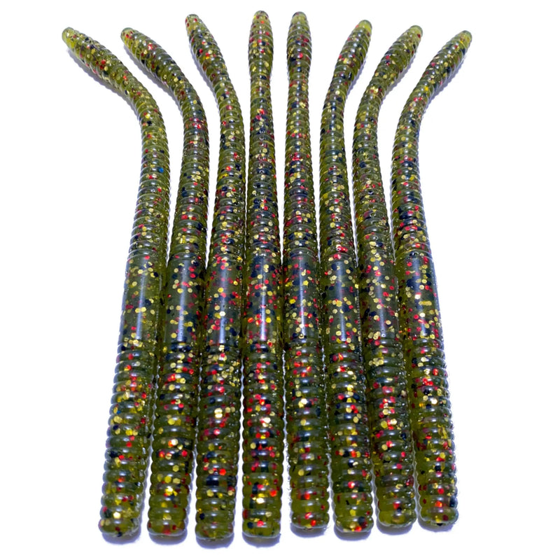 6’’ Finesse Worm | Watermelon Red Magic - Fishing Baits &