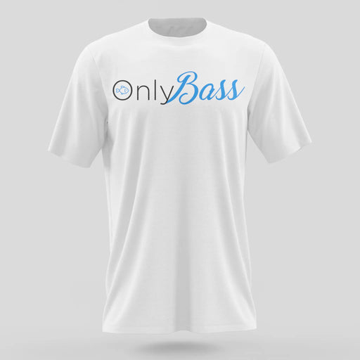 OnlyBass White T-Shirt - Full Logo Front - S - T-Shirt