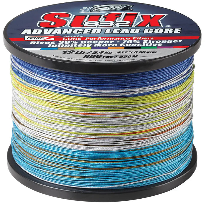 Sufix 832 Advanced Lead Core - 12lb - 10-Color Metered