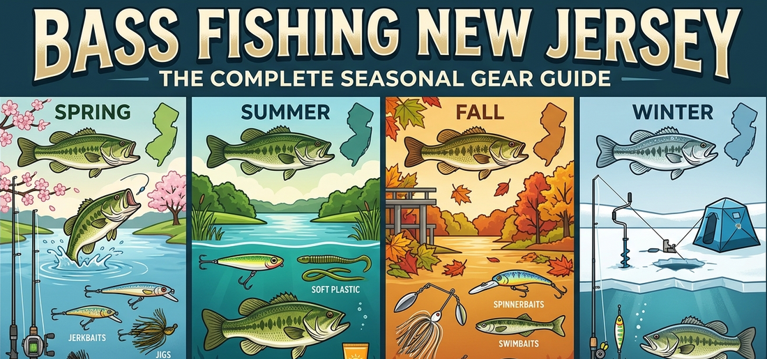 Bass fishing New Jersey — complete seasonal gear guide