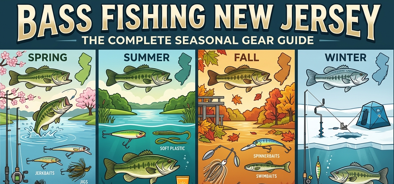 Bass fishing New Jersey — complete seasonal gear guide
