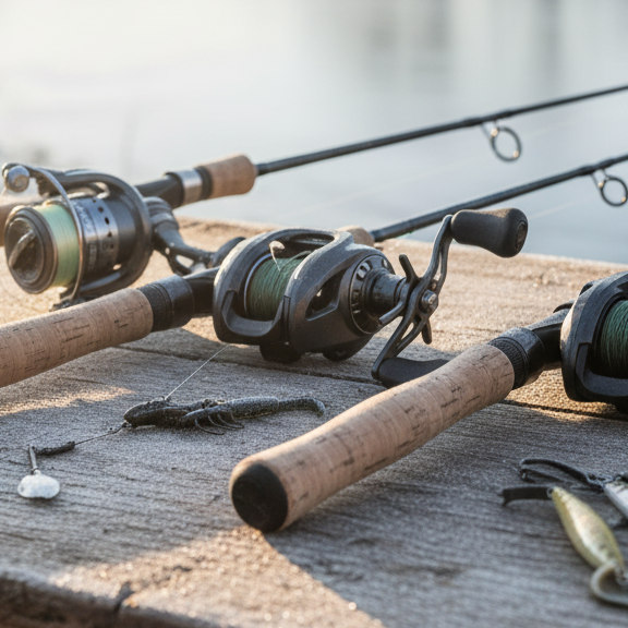 how to choose the right rod and reel for bass fishing winter