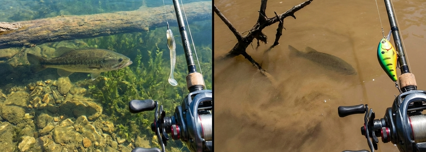 Best Soft Plastic Colors for Muddy Water Bass Fishing