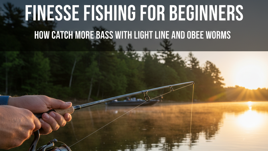 finesse fishing for beginners - how to catch more bass with light line and obee worms