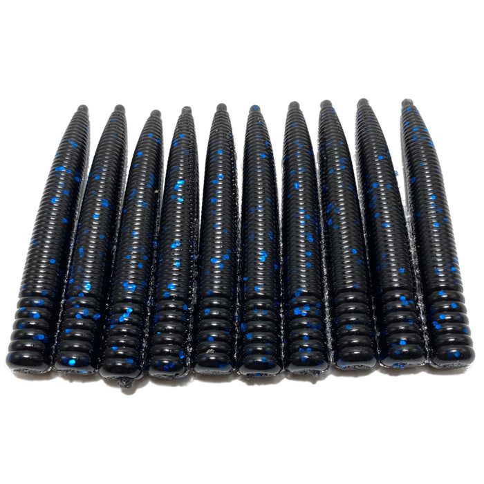 3’’ Ned Stick | Black Blue Flake - Fishing Baits & Lures