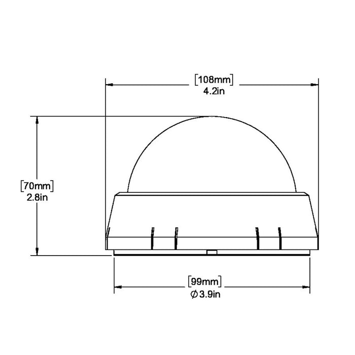 Ritchie XP-99W Kayaker Compass - Surface Mount - White