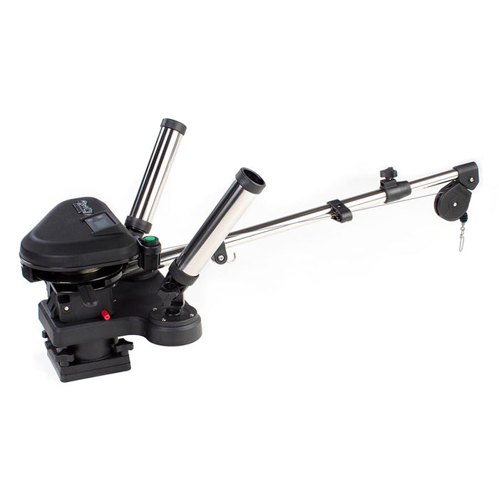 Scotty 2116 HP Depthpower Electric Downrigger 60" SS Telescoping Boom w/Swivel Base - Dual Rod Holder