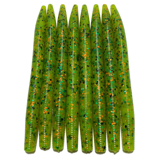 5’’ Stick Worm | Firetiger Chartreuse - Fishing Baits &