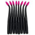 6’’ Finesse Worm | Black Hot Pink Tail - Fishing Baits &