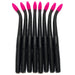 6’’ Finesse Worm | Black Hot Pink Tail - Fishing Baits &