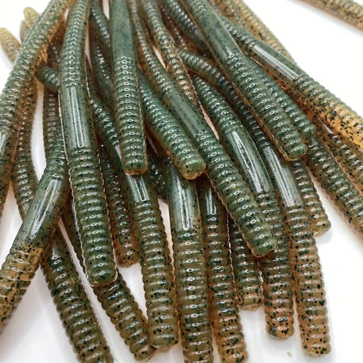 6’’ Finesse Worm | Motor Oil - Fishing Baits & Lures