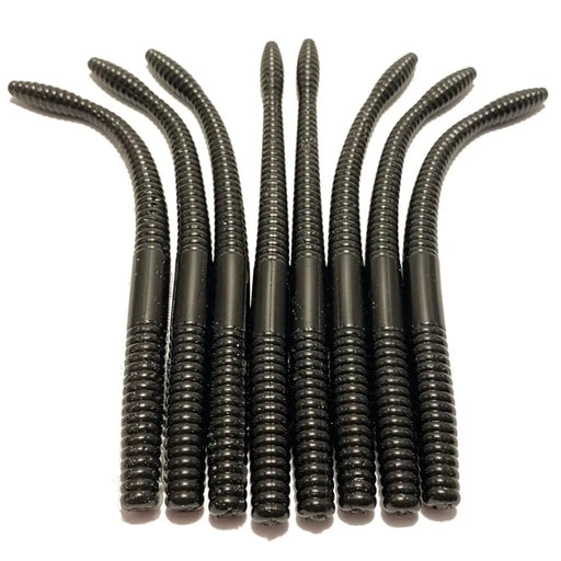6’’ Finesse Worm | Solid Black - Fishing Baits & Lures