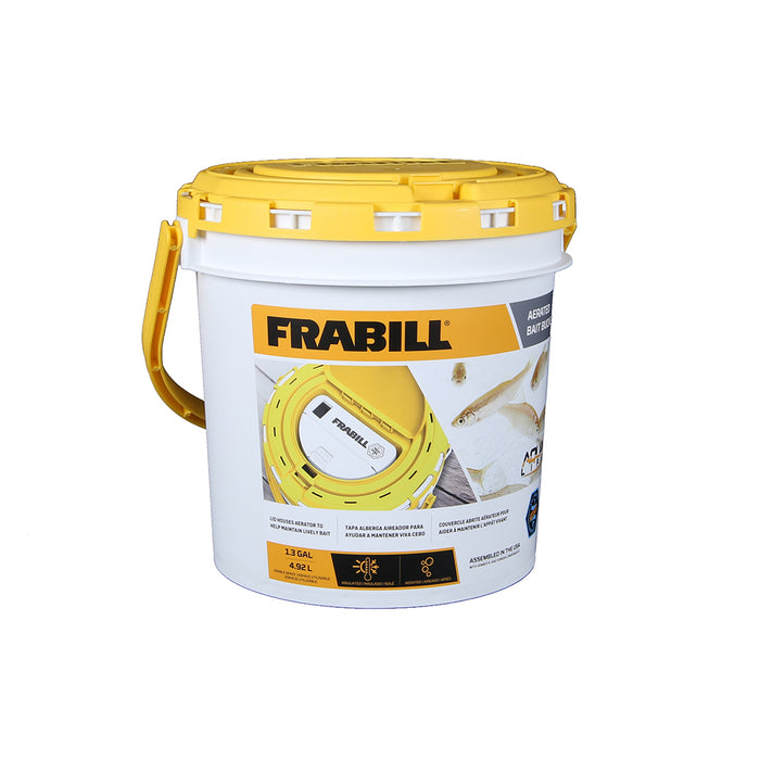 Frabill Dual Fish Bait Bucket w/Aerator Built-In