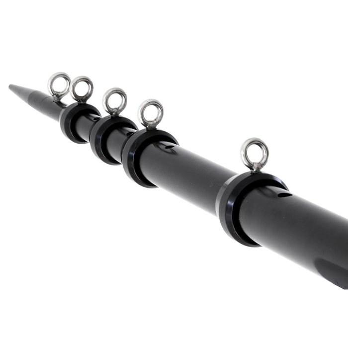 Tigress XD Telescoping Aluminum Outrigger Poles - 15 - 1-1/8" OD Black