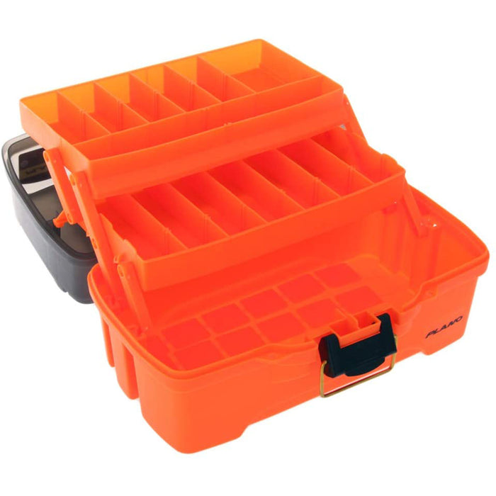 Plano 2-Tray Tackle Box w/Dual Top Access - Smoke  Bright Orange