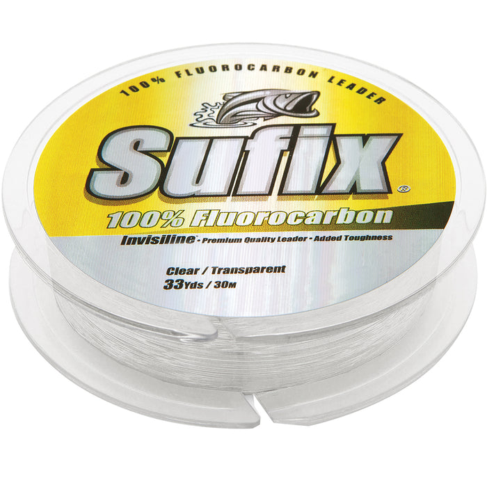 Sufix 100% Fluorocarbon Invisiline Leader - 60lb - 33yds