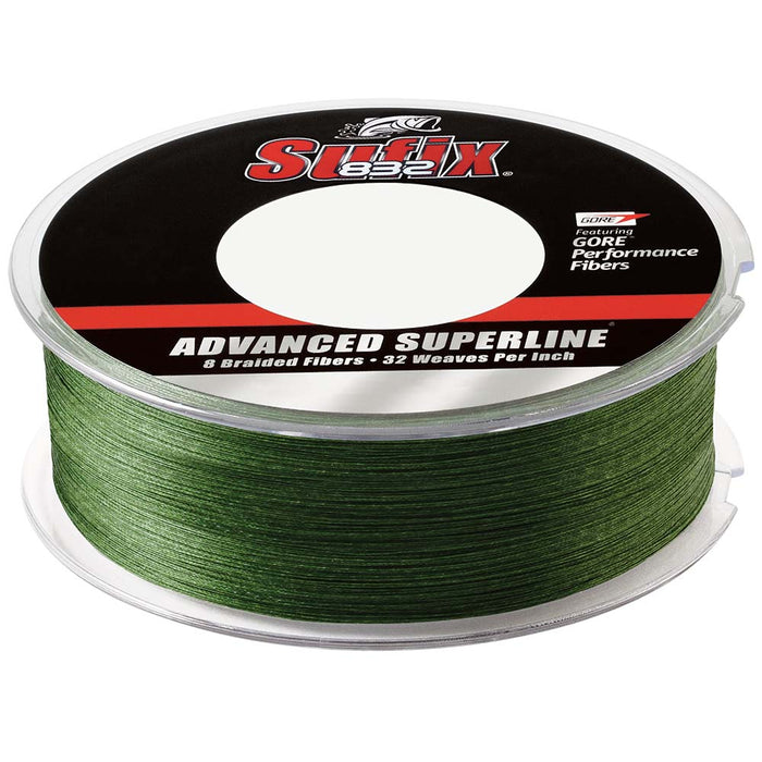 Sufix 832 Advanced Superline Braid - 20lb - Low-Vis Green - 600 yds