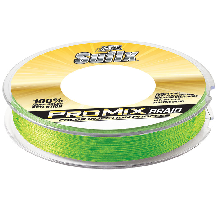 Sufix ProMix Braid - 15lb - Neon Lime - 300 yds