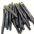5’’ Stick Worm | Black Red Chartreuse Tail - Fishing Baits