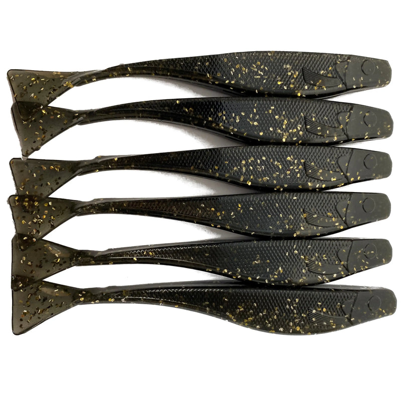 5’’ Jerk Minnow | Black n Gold - Fishing Baits & Lures