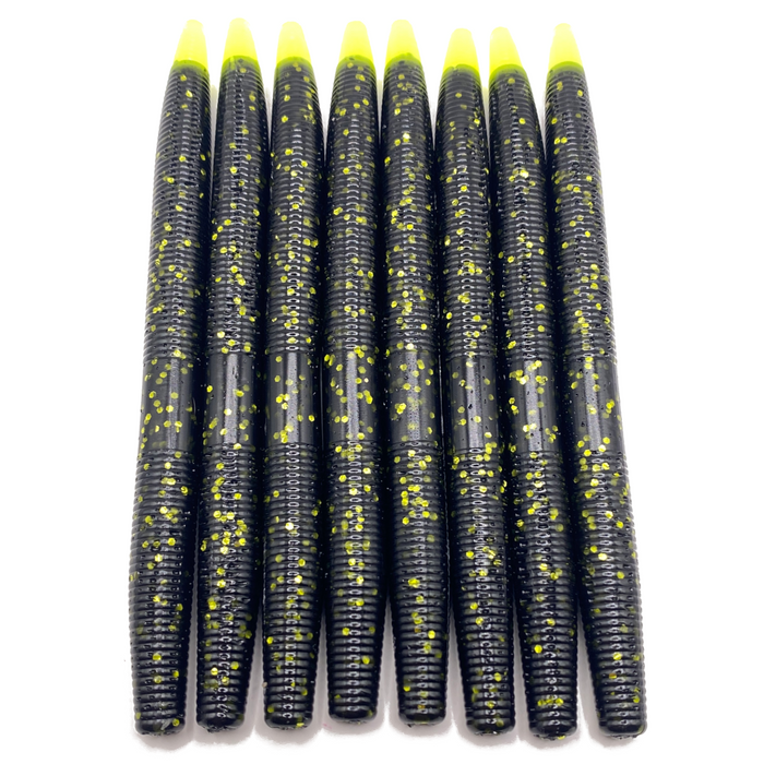 black neon 5 inch stick worm