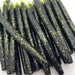 black chartreuse flake stick worm