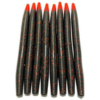 5’’ Stick Worm | Black Red Tip - Fishing Baits & Lures
