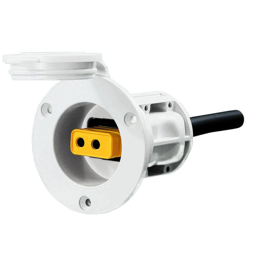 Cannon Flush Mount Power Port - White - Downrigger