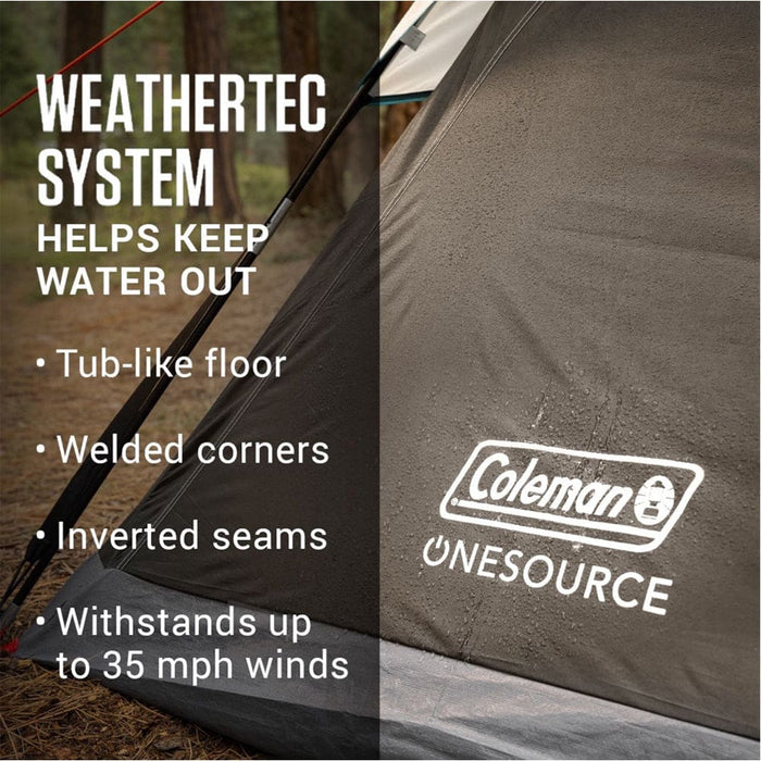 Coleman OneSource Rechargeable 4-Person Camping Dome Tent