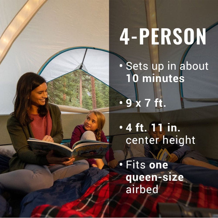 Coleman OneSource Rechargeable 4-Person Camping Dome Tent