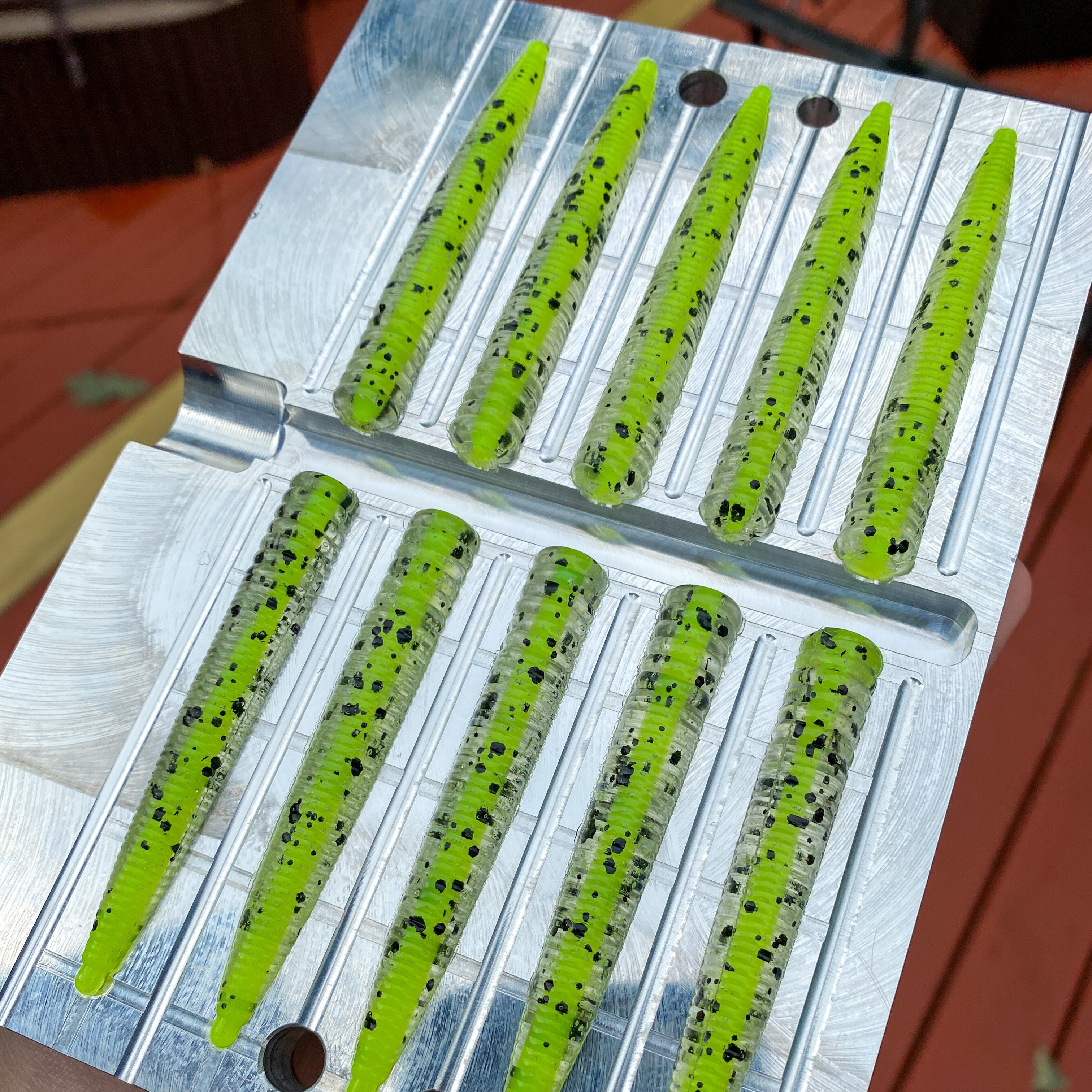 custom chartreuse ned stick 