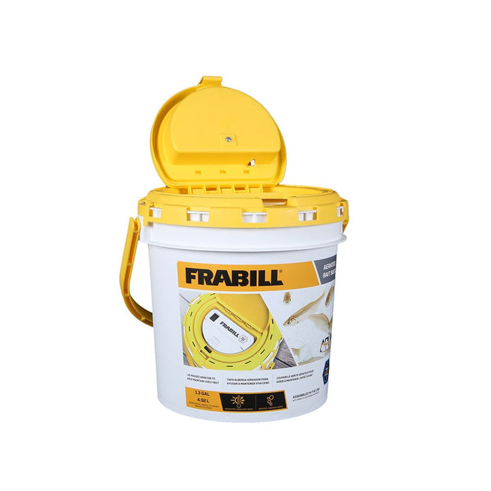 Frabill Dual Fish Bait Bucket w/Aerator Built-In - Bait