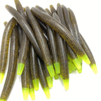 5’’ Stick Worm | Green Pumpkin Chartreuse - Fishing Baits &