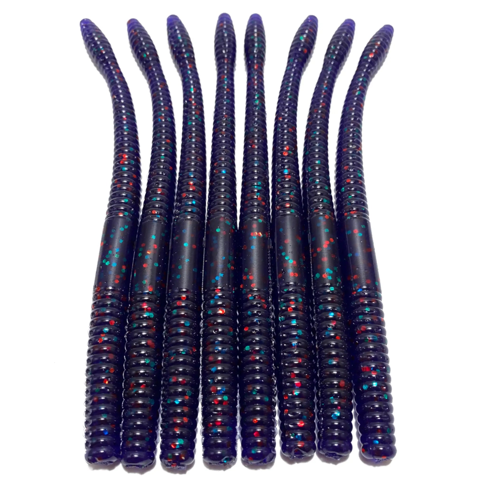 Obee 6’’ Finesse Worm - Junebug Red - 6’’ Finesse Worm