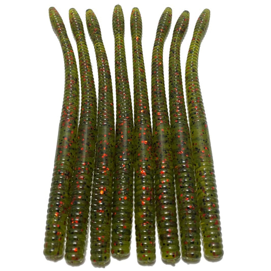 Obee Finesse Worm - Watermelon Red - Obee Fishing Co.