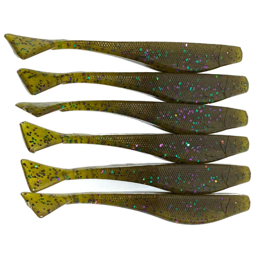 Obee Jerk Minnow - Green Pumpkin Candy - Fishing Baits &