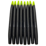 Obee Stick Worm - Black / Chartreuse - Fishing Baits & Lures