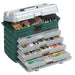 Plano 4-Drawer Tackle Box - Green Metallic/Silver - Tackle