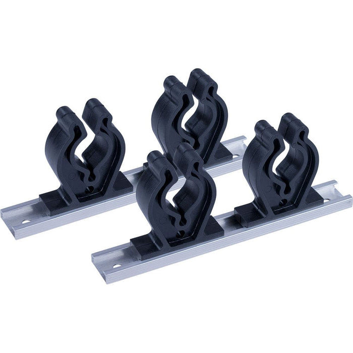 Sea-Dog Track Rod Holder - 7’’ Tracks - 4 Rod Clips