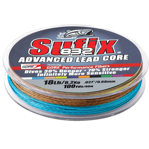 Sufix 832 Advanced Lead Core - 12lb - 10-Color Metered