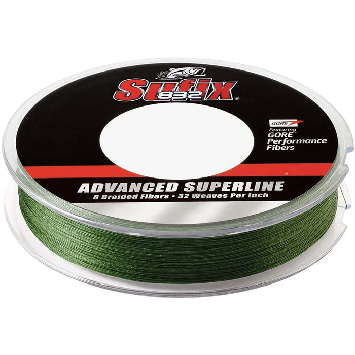 Sufix 832 Advanced Superline Braid - 20lb - Low-Vis Green