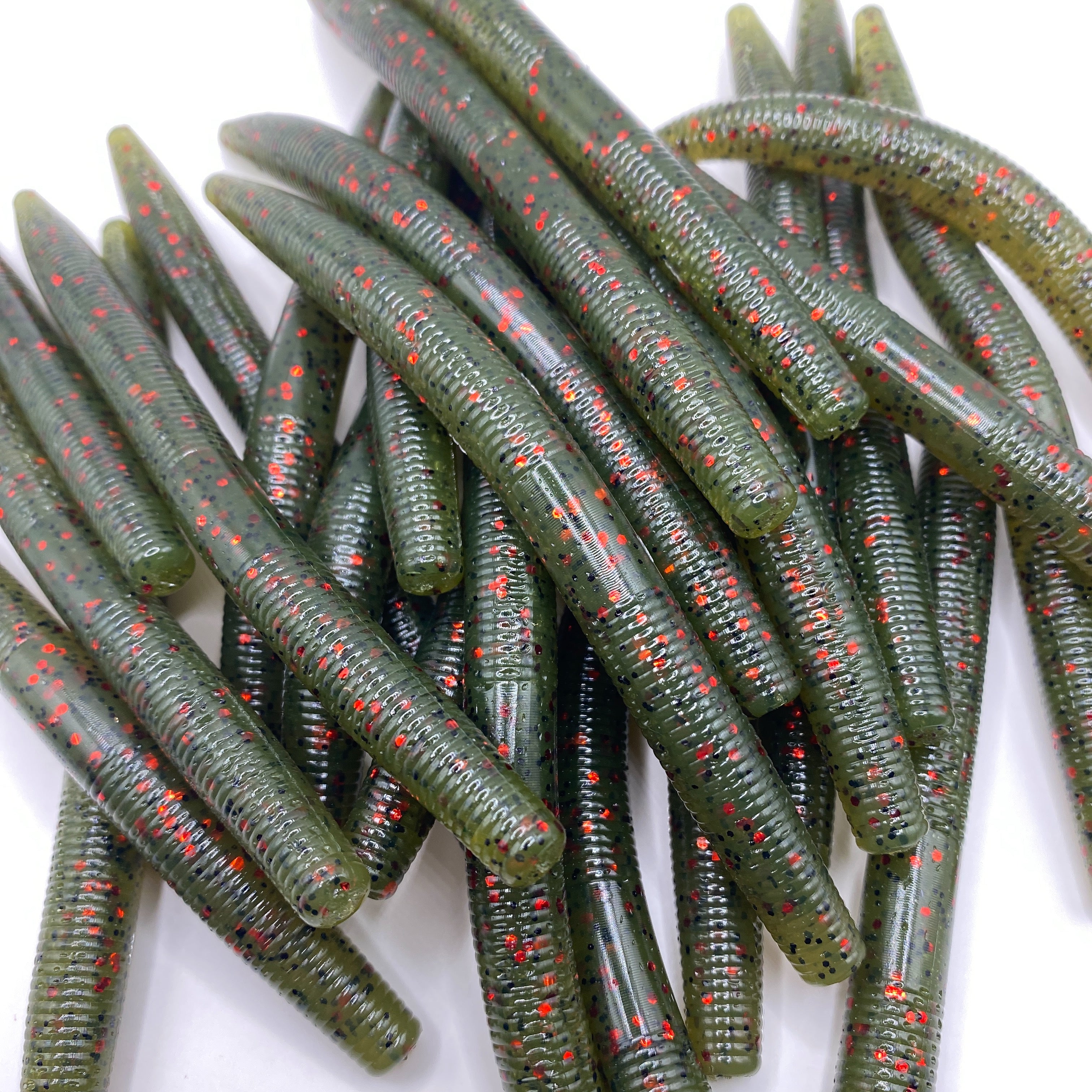 5" Stick Worm | Watermelon Red