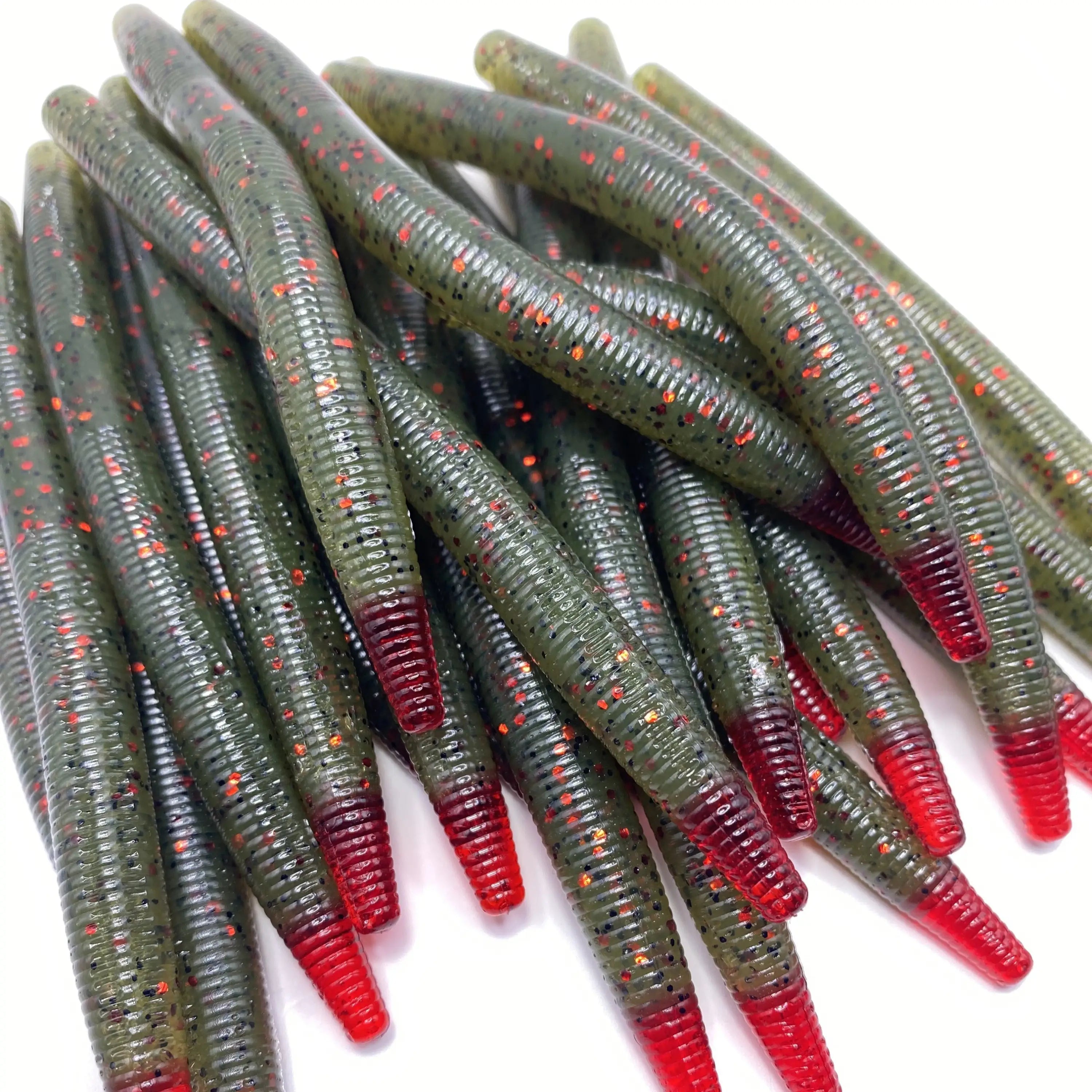 5’’ Stick Worm | Watermelon Red Tip - Fishing Baits & Lures